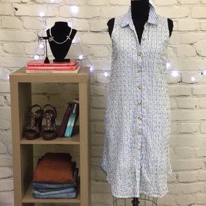 Anthropologie Blue/White Stripe Dress Size 6P